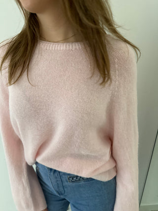 Soft pink summer knit