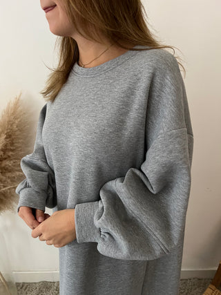 Grey Sophia sweater dress