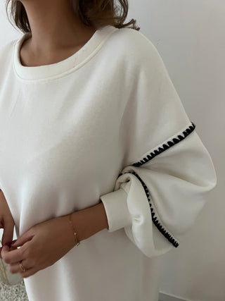 White Mia sweater dress