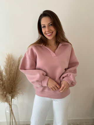 Old pink polo sweater
