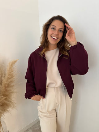 Bordeaux bomberjacket