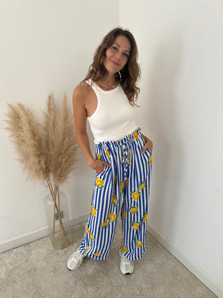 Lemons striped pants