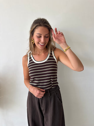 Olive brown top