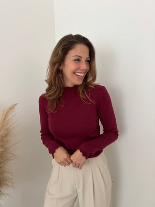 Bugundy soft souspull