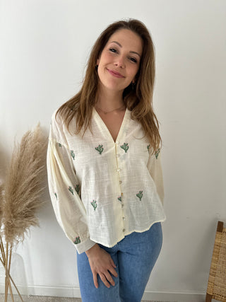 Cactus long sleeve blouse