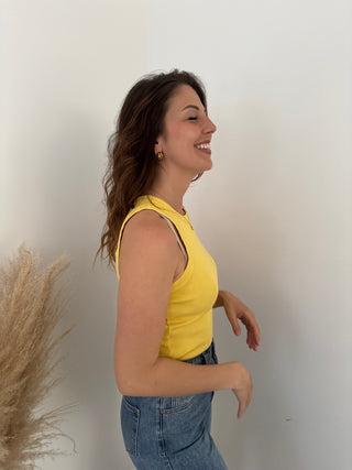 Yellow washed out top