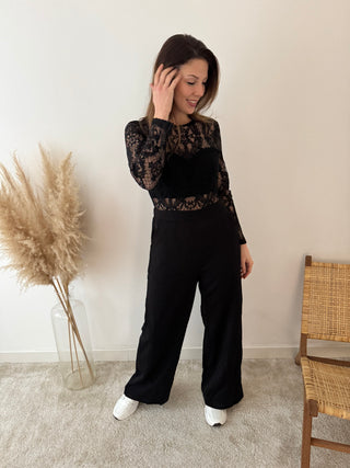 Lace black jumpsuit