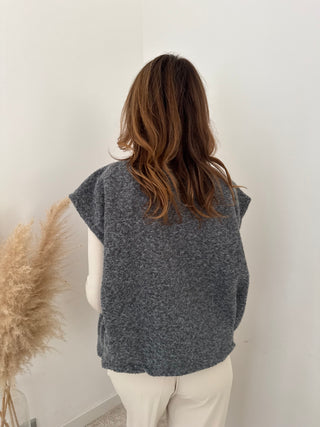 Grey fall gilet