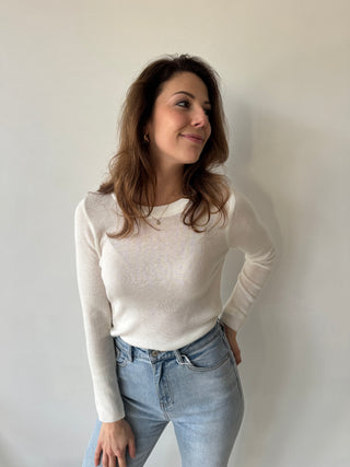 White longsleeve top
