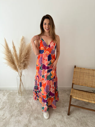 Colorful maxi dress