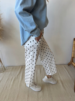Polka dots denim