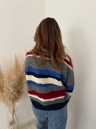 Colorblock autumn knit