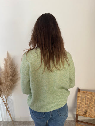 Super soft green turtleneck knit