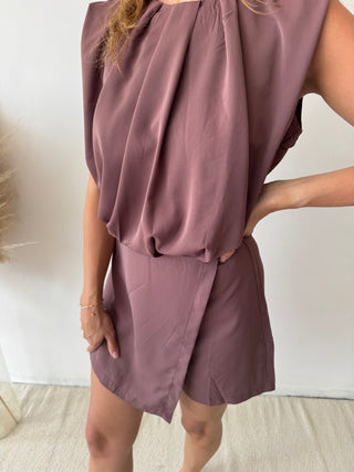Soft brown playsuit