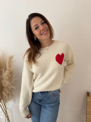 Love yourself beige knit