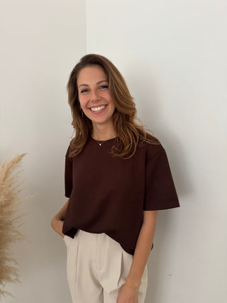 Super soft dark brown t-shirt