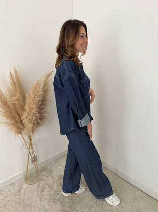 Dark denim set