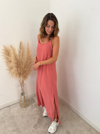 Pink flowy dress