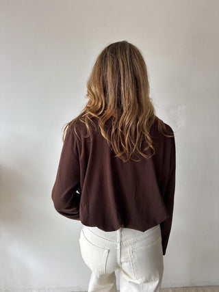 Brown ballon longsleeve