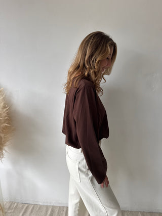 Brown ballon longsleeve