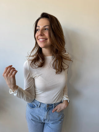 Soft cashmere beige top