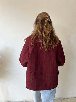 Burgundy reversible jacket