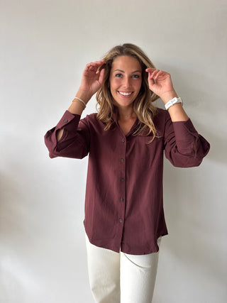 Classic burgundy shirt