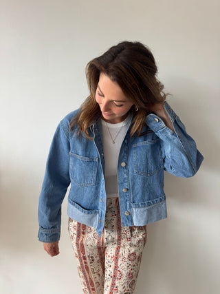 Blue denim jacket