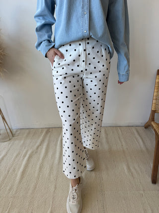 Polka dots denim