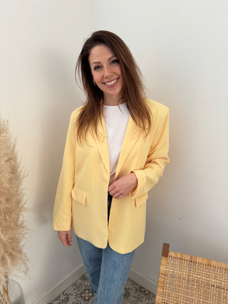 Yellow spring blazer