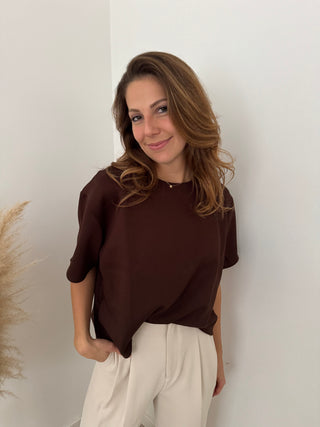 Super soft dark brown t-shirt