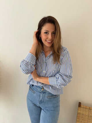 Perfect blue striped shirt