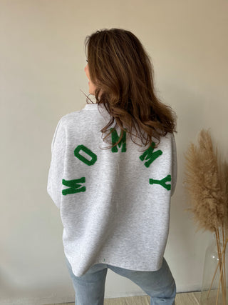 Green mommy sweater