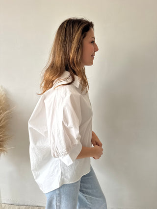 White summer blouse