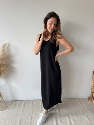 Soft black flowy dress