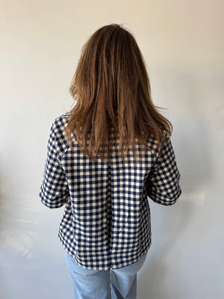 Blue vichy jacket