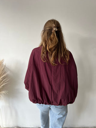 Burgundy lightweight jacket