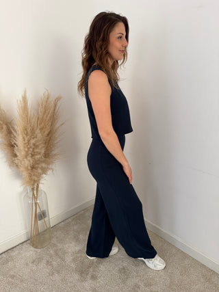 Classy two piece navy set