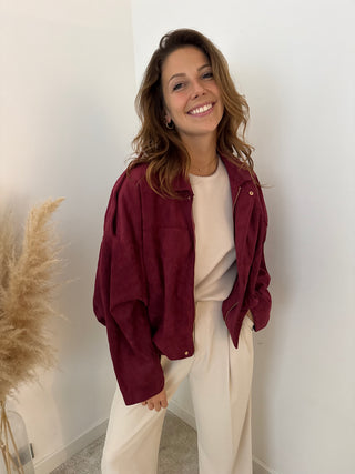 Bordeaux suède jacket
