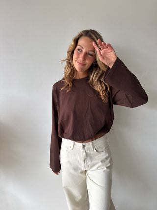 Brown ballon longsleeve