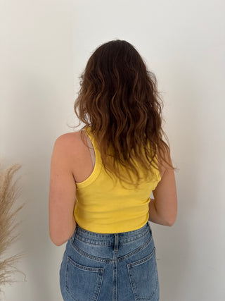 Yellow washed out top