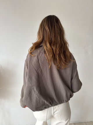 Camel checked jacket