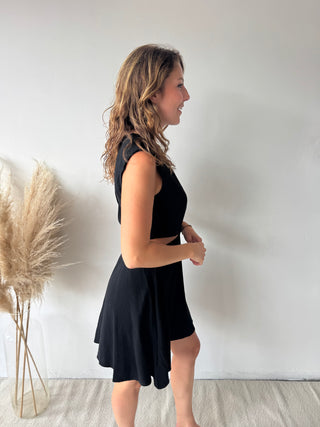 Black cut out dress
