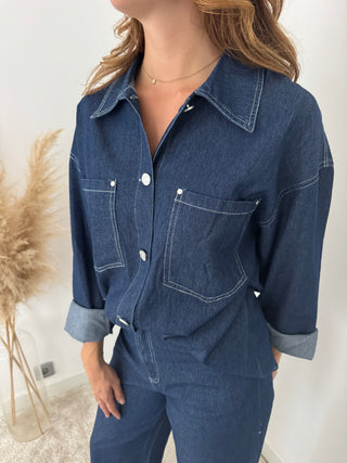 Dark denim set