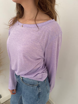 Soft lila long sleeve t-shirt