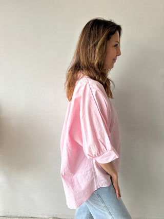 Pink summer blouse