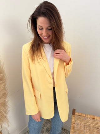 Yellow spring blazer