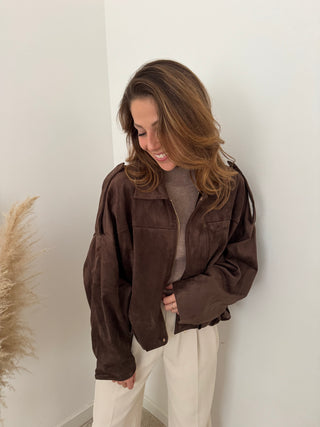Brown suède jacket