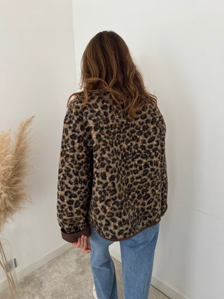Leopard fall jacket