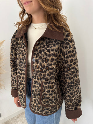 Leopard fall jacket